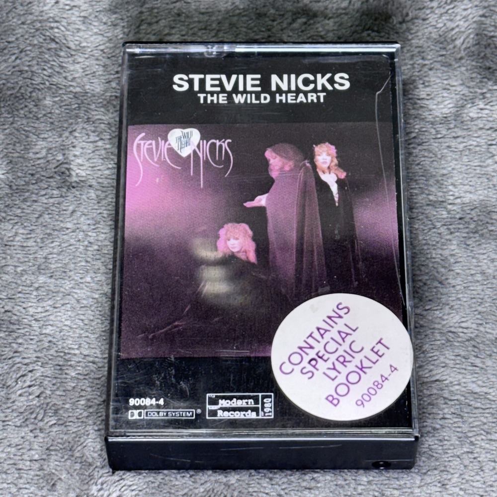 Stevie Nicks The Wild Heart 1983 Comes‎ W/ Lyrics Booklet Good Condition 1983